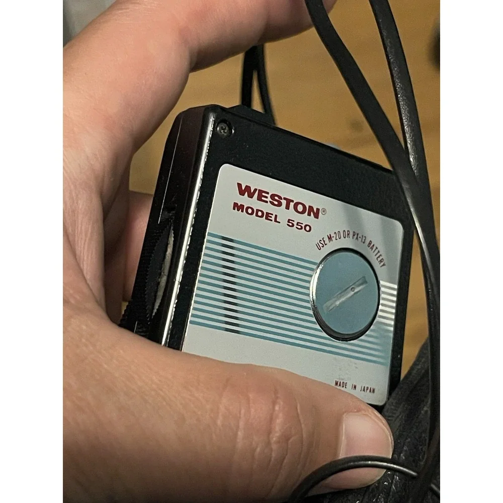 Weston XM-2 Model 550 Light Meter in leather zip case. Made in Japan, not tested